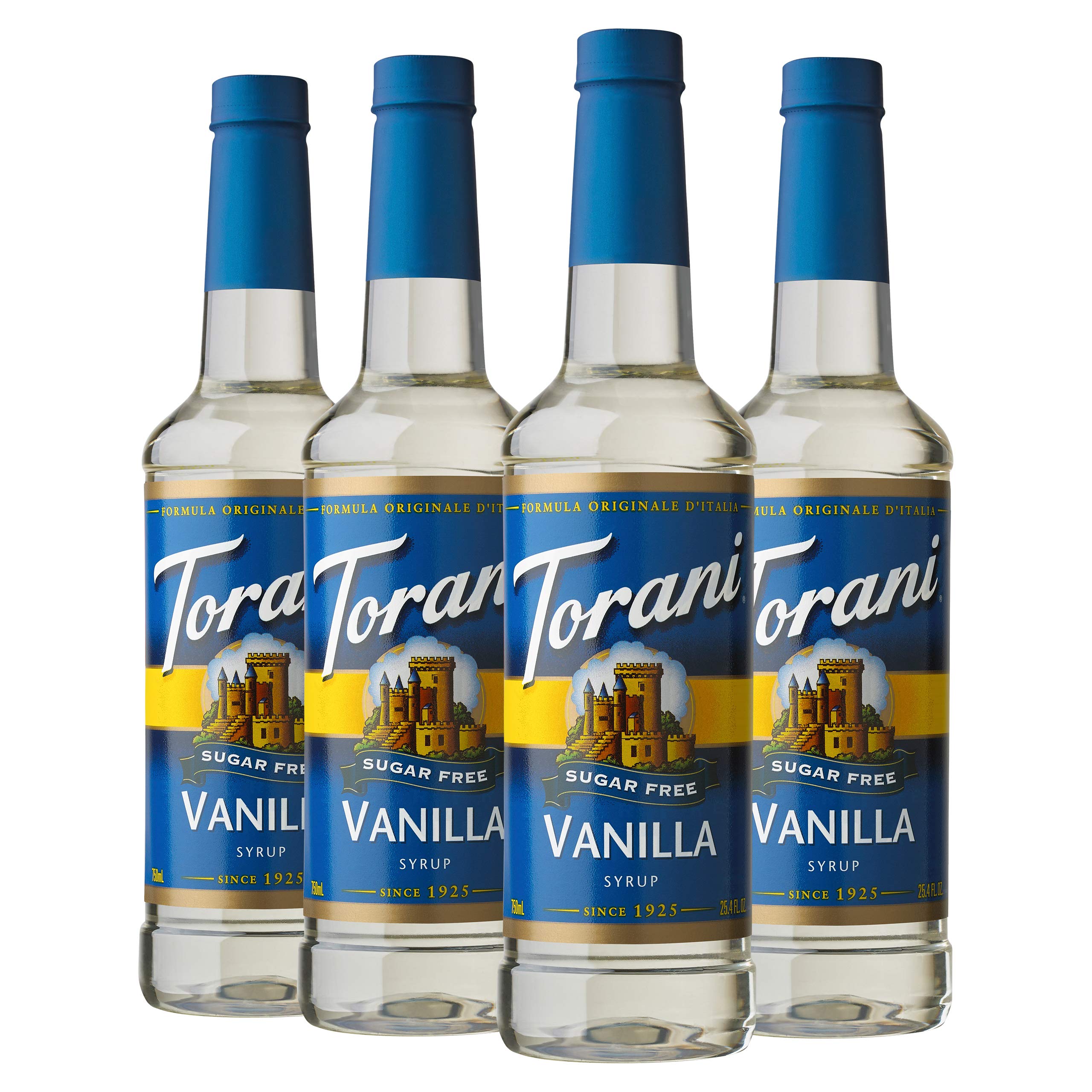 Torani Sugar Free Syrup, Vanilla, 25.4 Ounces (Pack of 4 ...